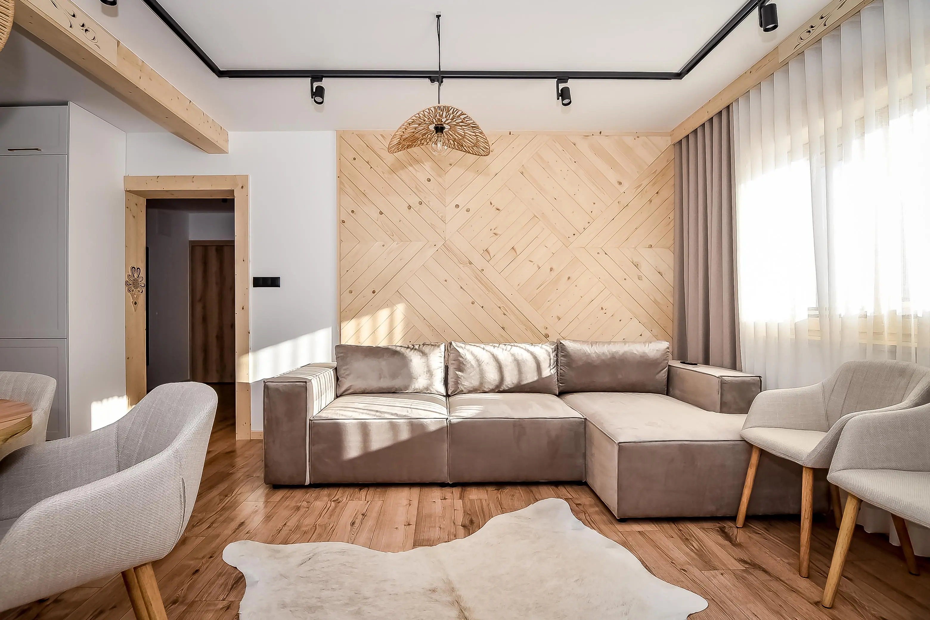 Apartament 1 salon — Wool & Wood Guest House, Podhale