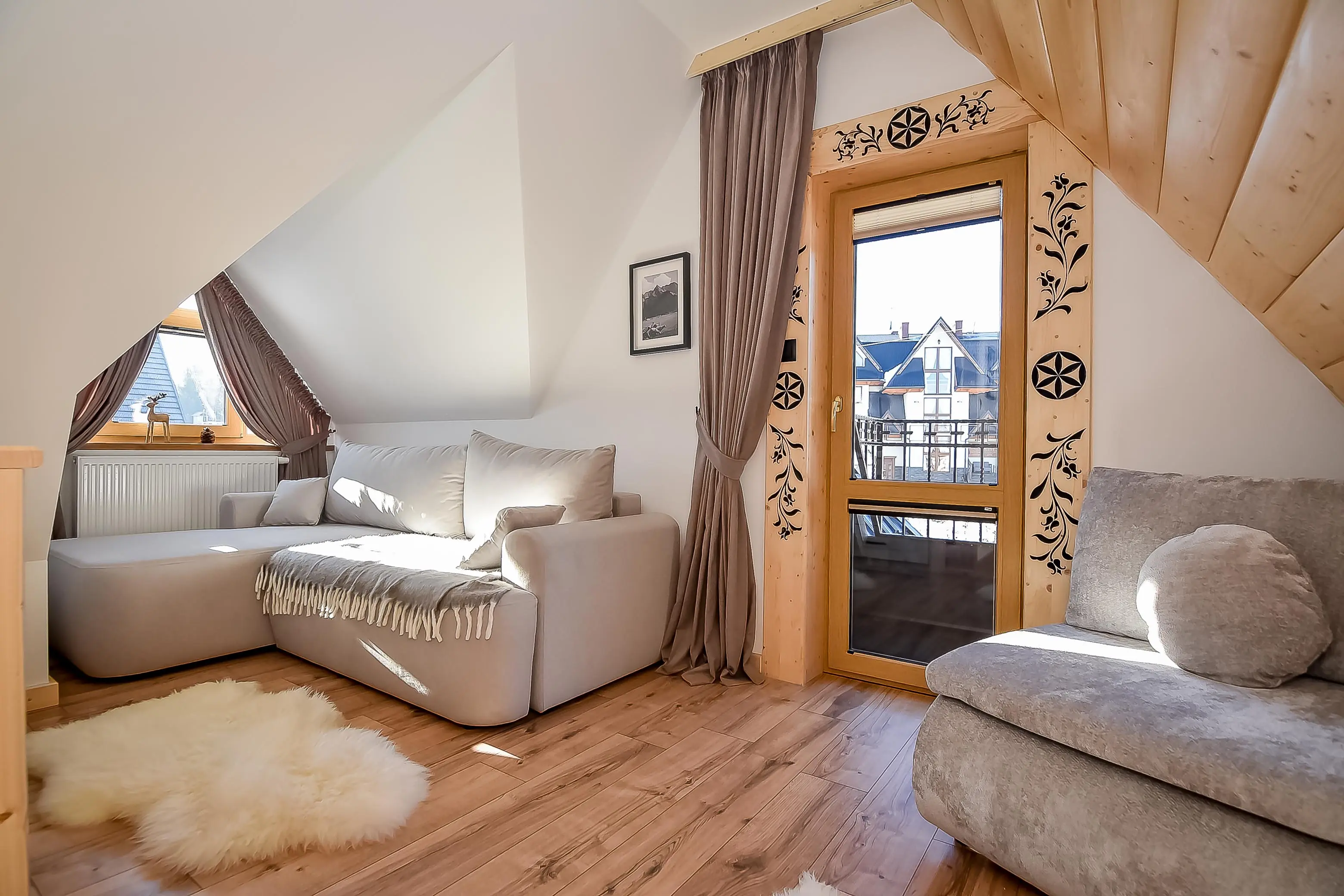 Apartament 2 salon — Wool & Wood Guest House, Podhale