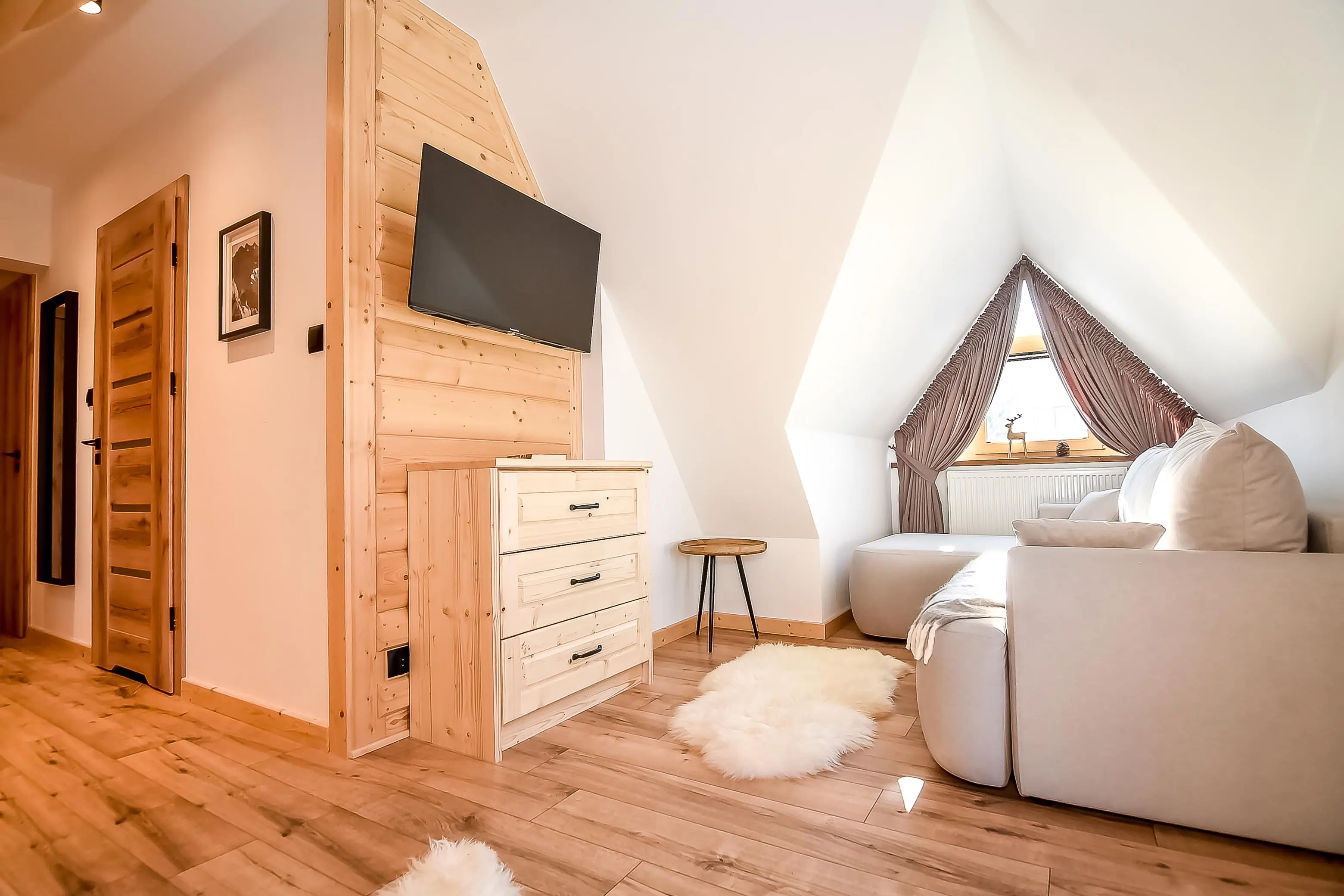 Apartament 2 kącik wypoczynkowy — Wool & Wood, Białka Tatrzańska