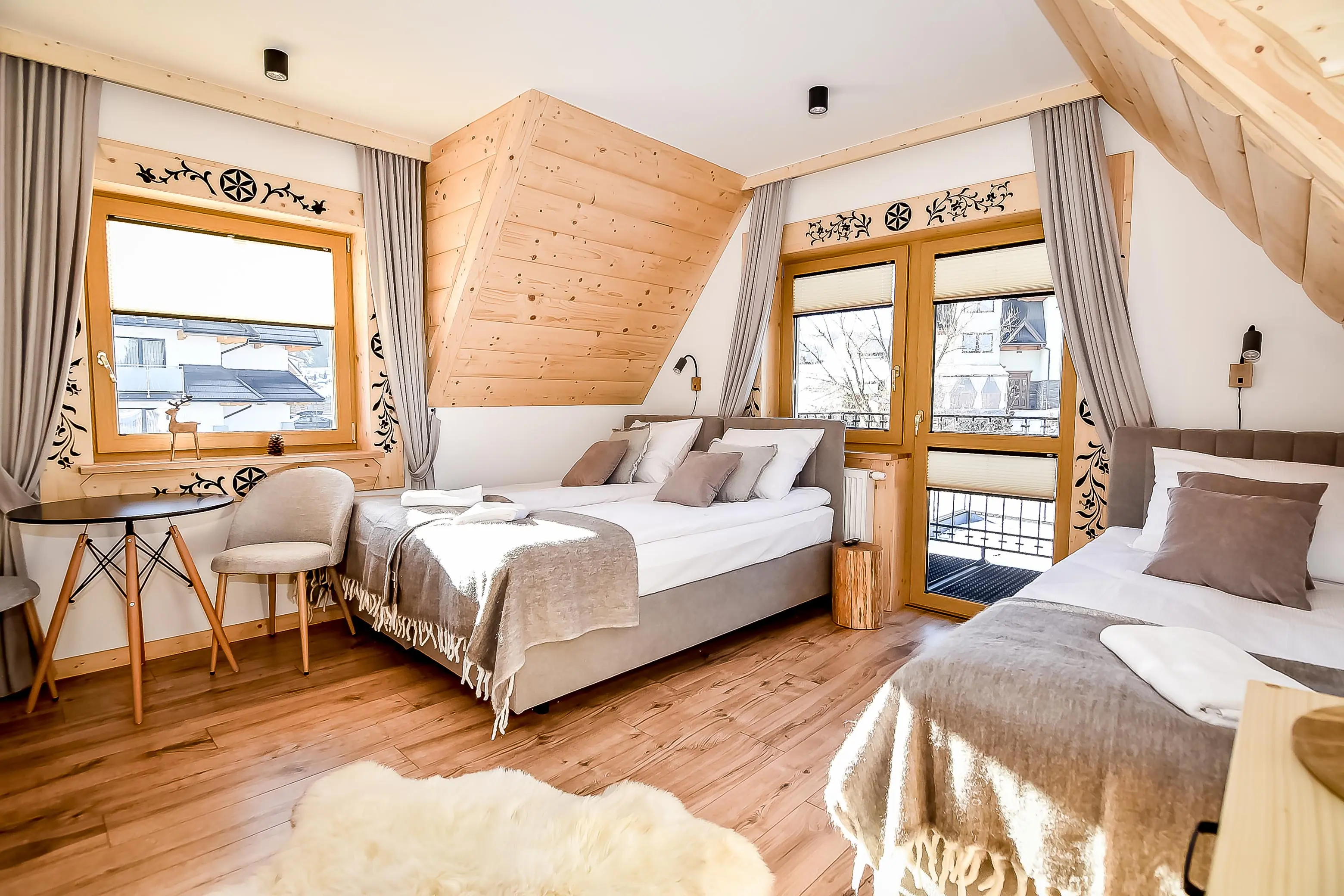 Pokój 2 wnętrze — Wool & Wood, Białka Tatrzańska