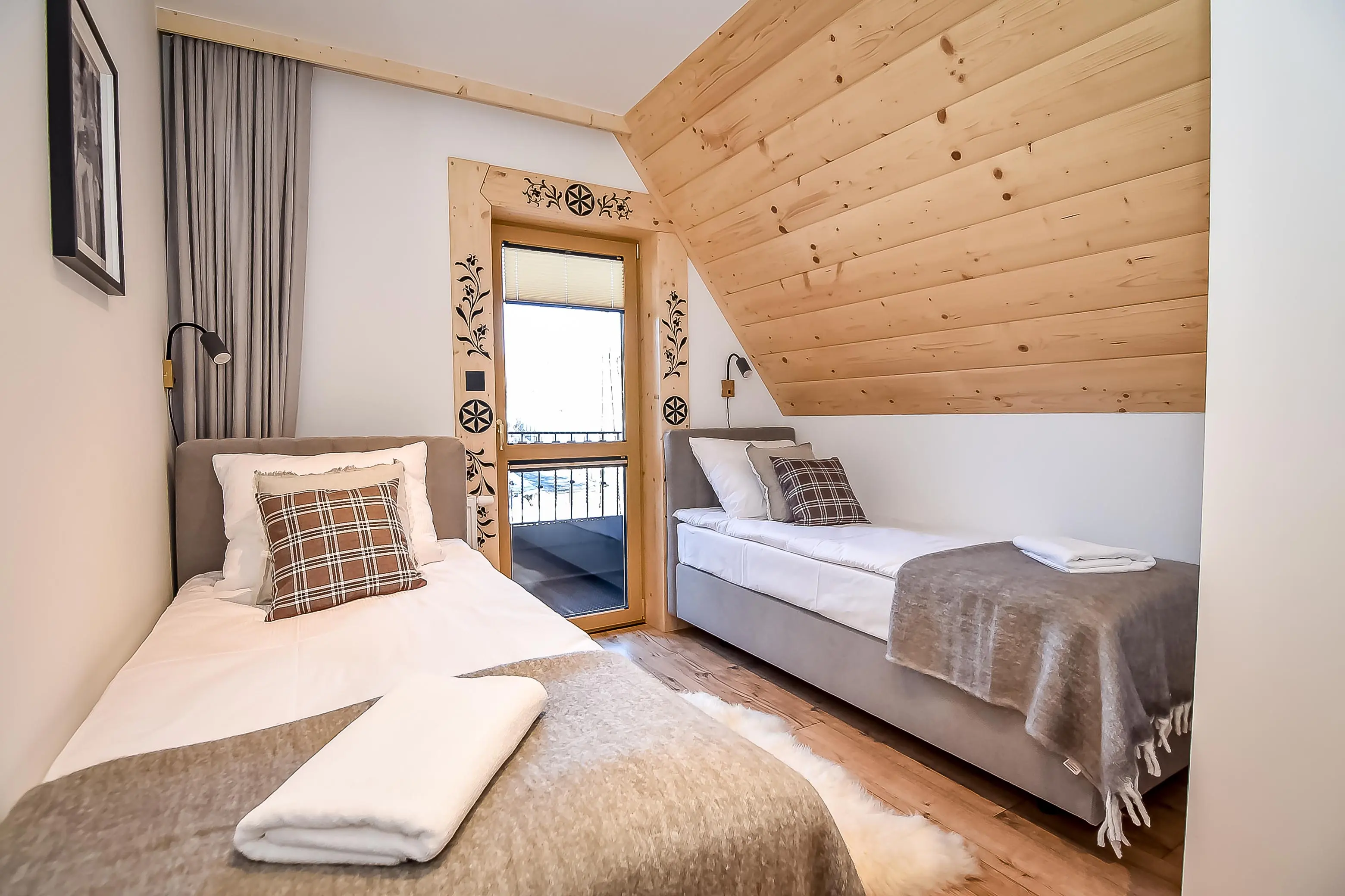 Pokój 3 wnętrze — Wool & Wood, Białka Tatrzańska